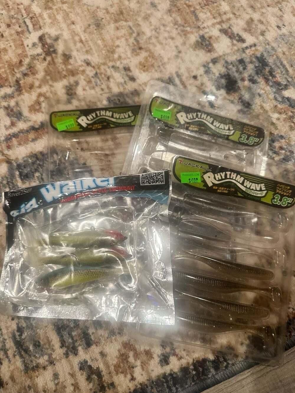 Jackall Rhythm Wave 3.8" Soft Plastic Swimbait Assortment bundle